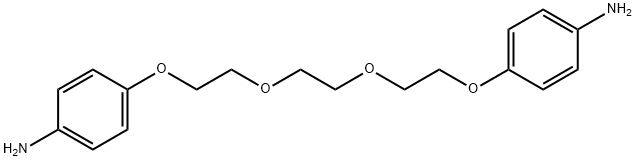 Benzenamine, 4,4'-[1,2-ethanediylbis(oxy-2,1-ethanediyloxy)]bis- Structure