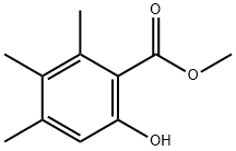 Benzoic acid, 6-hydroxy-2,3,4-trimethyl-, methyl ester 구조식 이미지