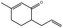 2-Cyclohexen-1-one, 3-methyl-6-(2-propen-1-yl)- Structure