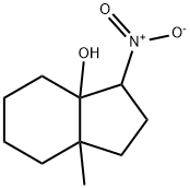 Octahydro-7a-methyl-3-nitro-3aH-inden-3a-ol 구조식 이미지