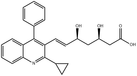Desfluoro Pitavastatin Calcium 구조식 이미지