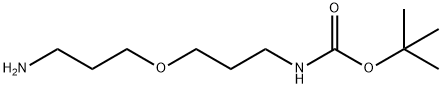 Carbamic acid, [3-(3-aminopropoxy)propyl]-, 1,1-dimethylethyl ester 구조식 이미지