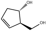 2-Cyclopentene-1-methanol, 5-hydroxy-, (1R,5S)- Structure