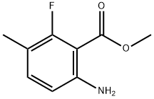 Benzoic acid, 6-amino-2-fluoro-3-methyl-, methyl ester Structure