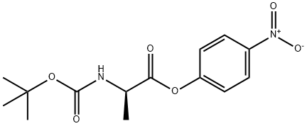 (4-nitrophenyl) (2R)-2-[(2-methylpropan-2-yl)oxycarbonylamino]propanoate Structure