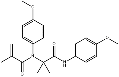 2-Propenamide,N-(4-methoxyphenyl)-N-[2-[(4-methoxyphenyl)amino]-1,1-dimethyl-2-oxoethyl]-2-methyl-(9CI) Structure