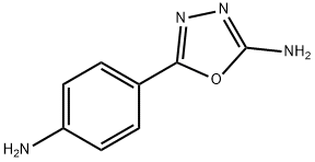 1,3,4-Oxadiazol-2-amine, 5-(4-aminophenyl)- Structure