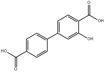 [1,1'-Biphenyl]-4,4'-dicarboxylic acid, 3-hydroxy- 구조식 이미지