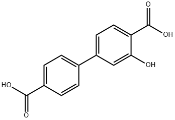 [1,1'-Biphenyl]-4,4'-dicarboxylic acid, 3-hydroxy- Structure