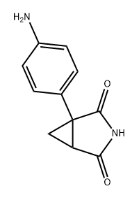3-Azabicyclo[3.1.0]hexane-2,4-dione, 1-(4-aminophenyl)- Structure