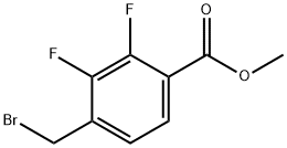 Benzoic acid, 4-(bromomethyl)-2,3-difluoro-, methyl ester Structure