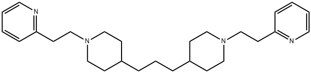 Pyridine, 2,2'-[1,3-propanediylbis(4,1-piperidinediyl-2,1-ethanediyl)]bis- Structure