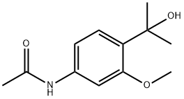 N-[4-(2-hydroxypropan-2-yl)-3-methoxyphenyl]acetamide Structure