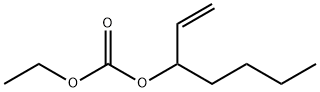 Carbonic acid, 1-ethenylpentyl ethyl ester 구조식 이미지