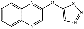 Quinoxaline, 2-(1,2,3-thiadiazol-5-yloxy)- Structure