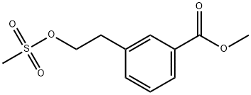 Benzoic acid, 3-[2-[(methylsulfonyl)oxy]ethyl]-, methyl ester Structure