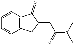 1H-Indene-2-acetamide, 2,3-dihydro-N,N-dimethyl-1-oxo- Structure