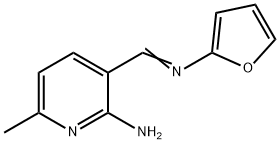 2-Pyridinamine,3-(2-furanyliminomethyl)-6-methyl-(9CI) 구조식 이미지