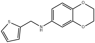 1,4-Benzodioxin-6-amine, 2,3-dihydro-N-(2-thienylmethyl)- Structure