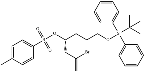1-Hepten-4-ol, 2-broMo-7-[[(1,1-diMethylethyl)diphenylsilyl]oxy]-, 4-Methylbenzenesulfonate, (4R)- 구조식 이미지