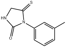 Hydantoin,  2-thio-3-m-tolyl-  (2CI) Structure