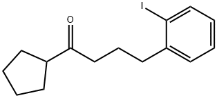 1-Butanone, 1-cyclopentyl-4-(2-iodophenyl)- Structure