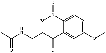Acetamide, N-[3-(5-methoxy-2-nitrophenyl)-3-oxopropyl]- 구조식 이미지