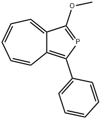 Cyclohepta[c]phosphole, 1-methoxy-3-phenyl- Structure