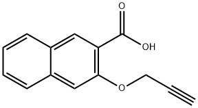 2-Naphthalenecarboxylic acid, 3-(2-propyn-1-yloxy)- Structure