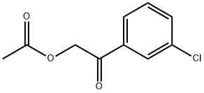 Ethanone, 2-(acetyloxy)-1-(3-chlorophenyl)- 구조식 이미지