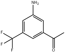 Ethanone, 1-[3-amino-5-(trifluoromethyl)phenyl]- Structure