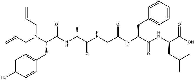 enkephalin-Leu, N,N-diallyl-Ala(2)- Structure