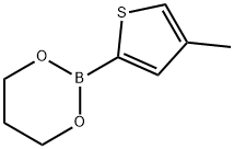 1,3,2-Dioxaborinane, 2-(4-methyl-2-thienyl)- 구조식 이미지