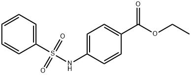 Benzoic acid, 4-[(phenylsulfonyl)amino]-, ethyl ester Structure