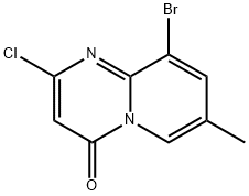 4H-Pyrido[1,2-a]pyrimidin-4-one, 9-bromo-2-chloro-7-methyl- Structure