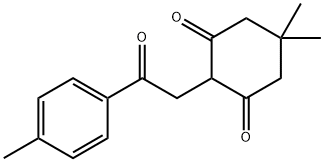 1,3-Cyclohexanedione, 5,5-dimethyl-2-[2-(4-methylphenyl)-2-oxoethyl]- 구조식 이미지