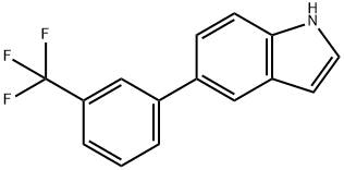 1H-Indole, 5-[3-(trifluoromethyl)phenyl]- Structure