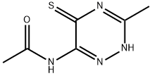 Acetamide, N-(2,5-dihydro-3-methyl-5-thioxo-1,2,4-triazin-6-yl)- Structure