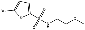 2-Thiophenesulfonamide, 5-bromo-N-(2-methoxyethyl)- Structure