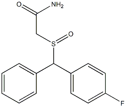 Acetamide, 2-[[(4-fluorophenyl)phenylmethyl]sulfinyl]- Structure