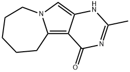 1H-Pyrimido[5′,4′:3,4]pyrrolo[1,2-a]azepin-4(5H)-one, 6,7,8,9-tetrahydro-2-methyl- 구조식 이미지