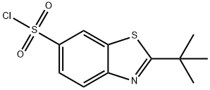 6-Benzothiazolesulfonyl chloride, 2-(1,1-dimethylethyl)- Structure