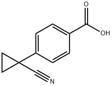 4-(1-cyanocyclopropyl)benzoic acid 구조식 이미지