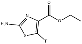 4-Thiazolecarboxylic acid, 2-amino-5-fluoro-, ethyl ester Structure