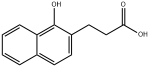 2-Naphthalenepropanoic acid, 1-hydroxy- Structure