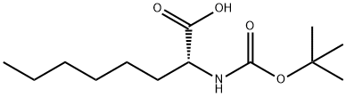 (2R)-2-{[(tert-butoxy)carbonyl]amino}octanoic acid Structure