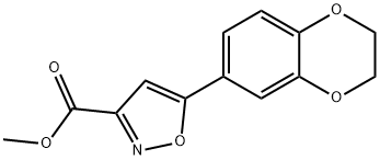 JR-7056, Methyl 5-(2,3-dihydrobenzo[b][1,4]dioxin-7-yl)isoxazole-3-carboxylate, 97% 구조식 이미지