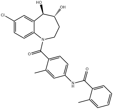 Rac-Trans-4-Hydroxy Tolvaptan 구조식 이미지