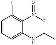 Benzenamine, N-ethyl-3-fluoro-2-nitro- Structure