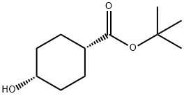 Cyclohexanecarboxylic acid, 4-hydroxy-, 1,1-dimethylethyl ester, cis- 구조식 이미지